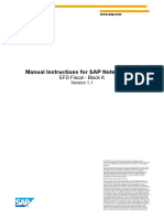Manual Instructions For SAP Note 1991058: EFD Fiscal - Block K