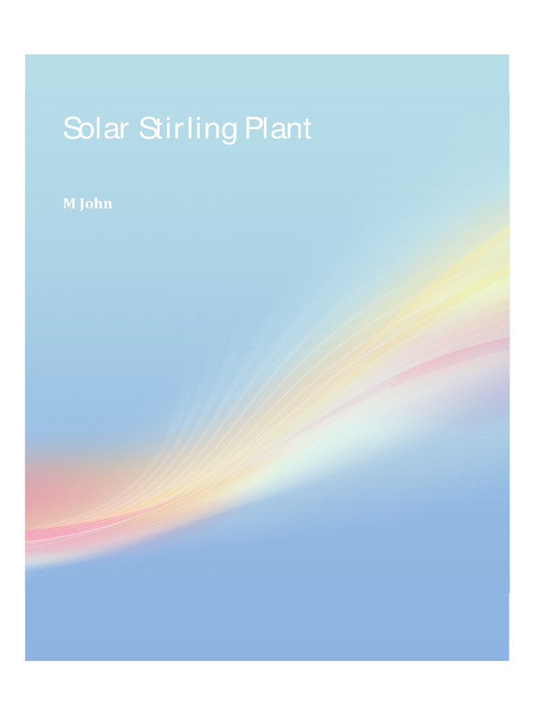 Solar Stirling Plant | PDF | Internal Combustion Engine | Mechanical