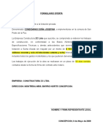 Formulario Oferta