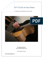 10 Two Five One Licks Every Jazz Guitarist Should Know PDF