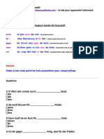 Prépositions À Cas Fixe (Accusatif) PDF