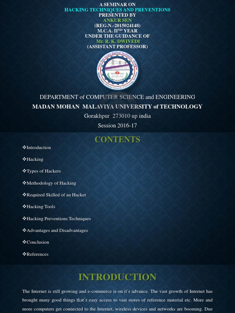 Hacking Techniques and Preventions | PDF | Security Hacker | Computer ...