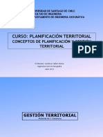 Conceptos de Planificación Y Gestión Territorial