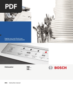 Bosch Dishwasher SMU50M05AU User Manual