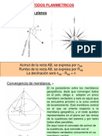  Métodos Planimétricos