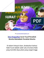 Ilmu Pengasihan Surat Yusuf, Ampuh Pemikat Wanita