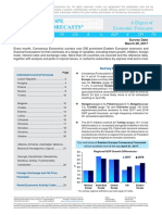 Eastern Europe Consensus Forecasts: A Digest of Economic Forecasts