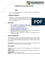 Procedimiento de trabajo seguro para preparación y vaciado de concreto