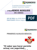 PRIMEROS AUXILIOS Diapositiva