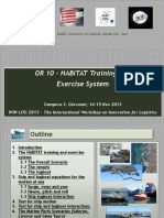 OR 10 - HABITAT Training and Exercise System: WIN-LOG 2013