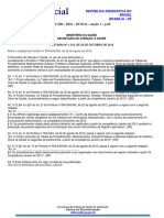 Portaria N 1.218, de 26 de Outubro de 2012 PDF