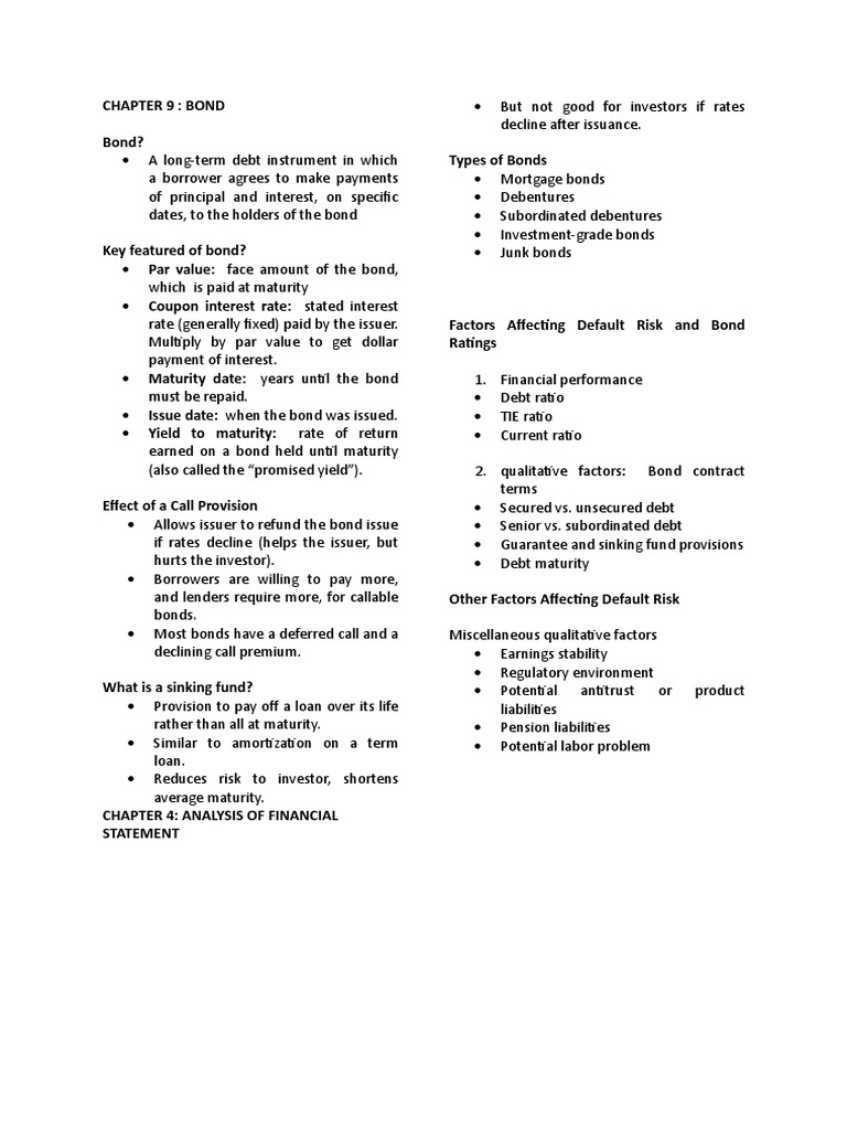 Final Fm Note Bonds Finance Debt