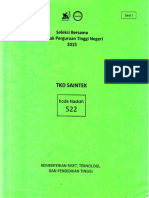 Naskah Soal SBMPTN 2015 Tes Kemampuan Dasar Sains Dan Teknologi (TKD Saintek) Kode Soal 522 by (Pak-Anang - Blogspot.com) PDF