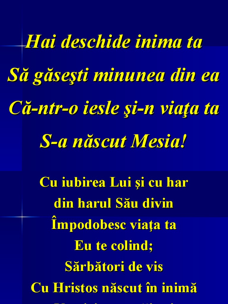 Hai Deschide Inima Ta | PDF