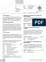 Welding Technology: The ARC Program Mathematics and Blueprint Interpretation (144 Hours) Certificate