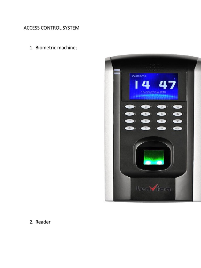 Access Control System | PDF | Computers
