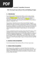 Amended Competition Document PMU Housing Project (Master-Plan and Buildings Design)