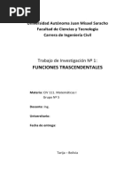 Funciones trascendentales