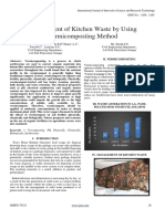 Management of Kitchen Waste by Using Vermicomposting Method