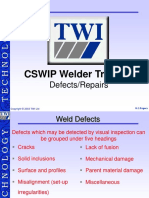 Welding Defect TWI CSWIP PDF