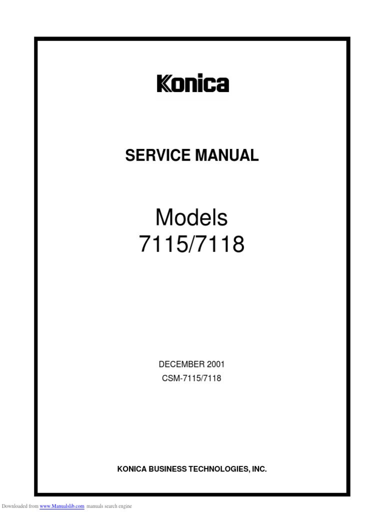 Models 7115/7118: Service Manual | PDF | Electrical Connector | Safety