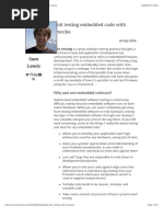 Unit testing embedded code with cmocka