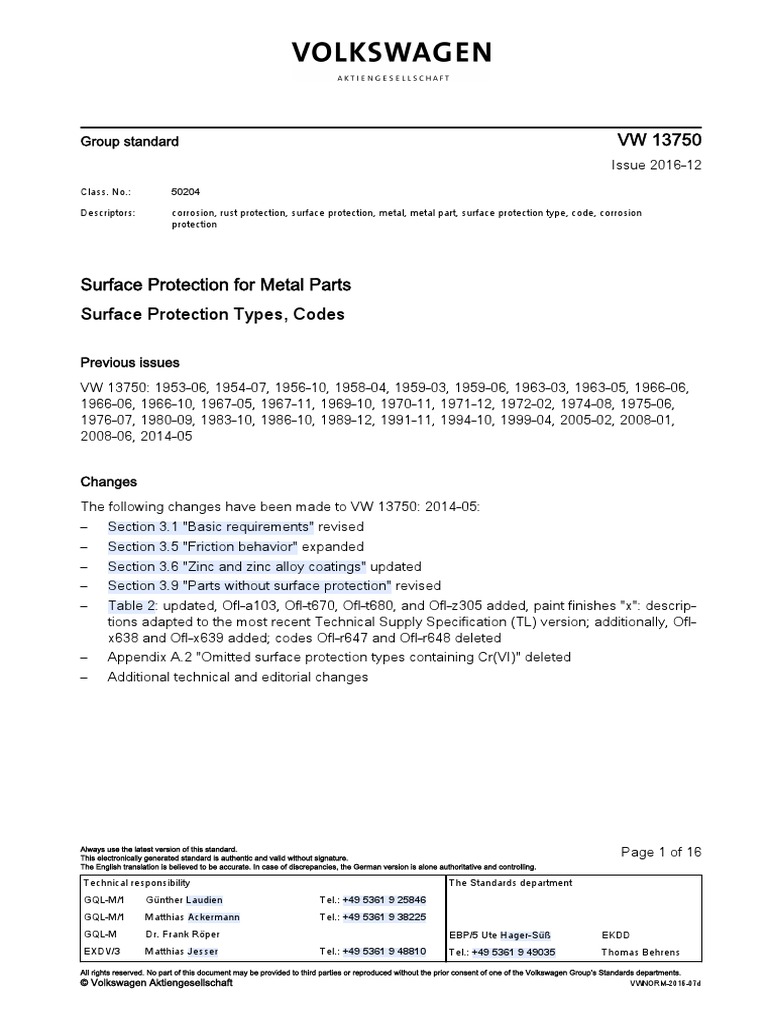 VW 13750 en PDF Screw Corrosion