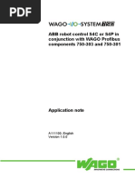 ABB Robot Control S4C or S4P in Conjunction With WAGO Profibus Components 750-303 and 750-301