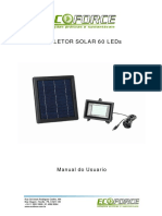Manual Instrues Refletor Solar 60 LEDs 15351