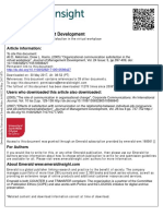 Journal of Management Development: Article Information