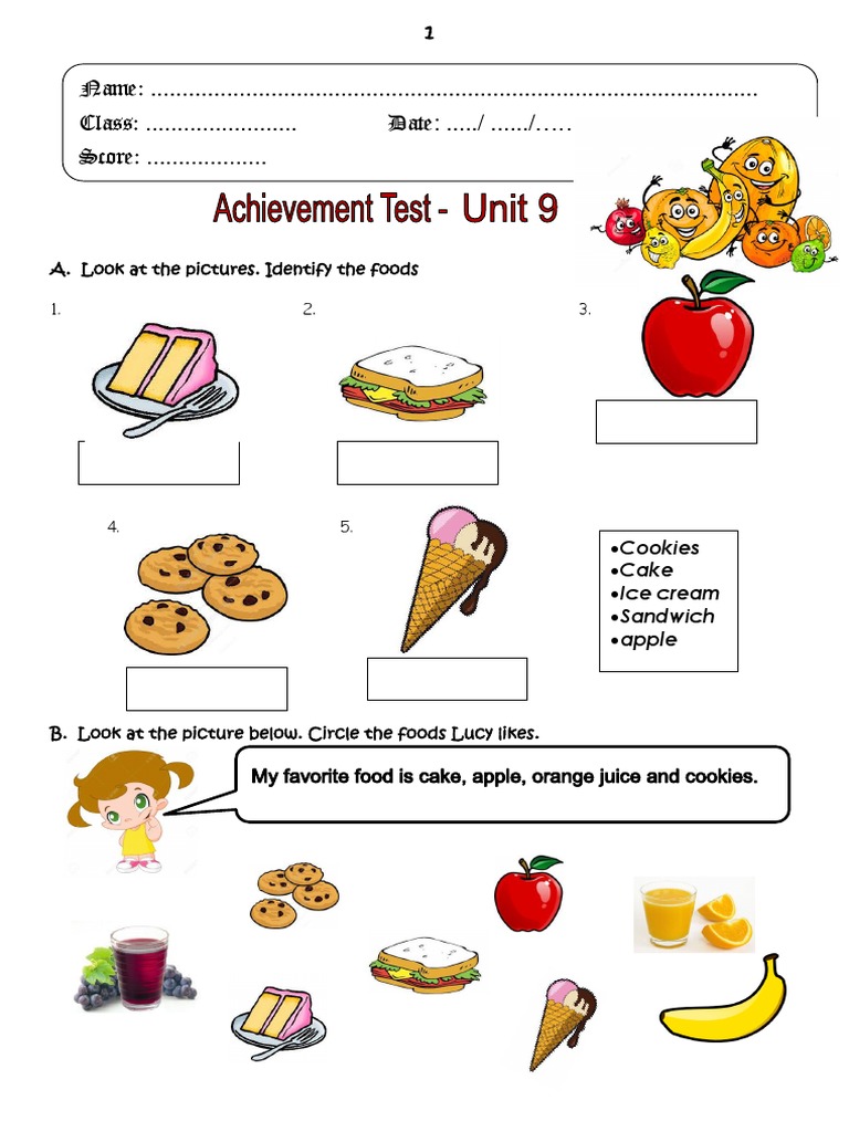 Backpack Starter Achievement Test Unit 9 PDF