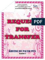 Cover Request For Transfer