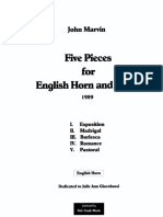 Marvin - Five Pieces For English Horn and Piano PDF