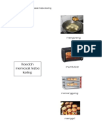 Suaikan kaedah memasak haba kering untuk jenis makanan