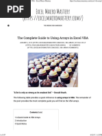 EXCEL - The Complete Guide To Using Arrays in Excel VBA - Excel Macro Mastery