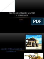 Equipos Mineros de Minería Subterranea