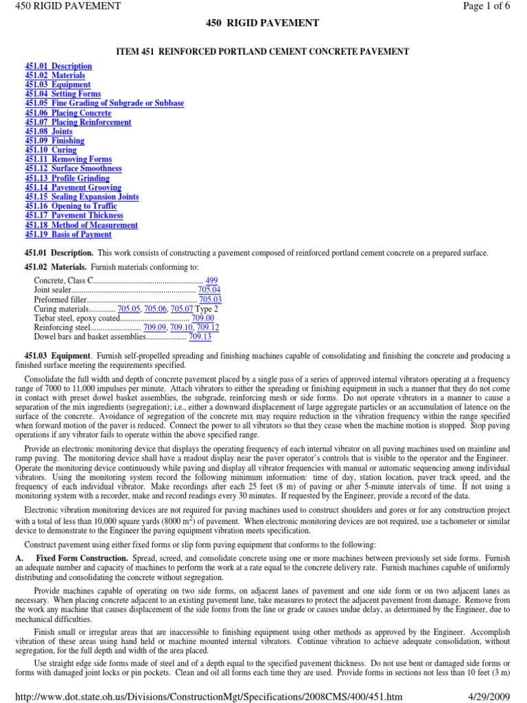 Reinforced Concrete Pavement Guide | PDF | Road Surface | Concrete
