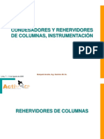 Cond.&Reherv.columnas, Instrumentación
