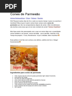 Cones de Parmesão