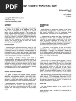 Fsae 2009 Report FINAL