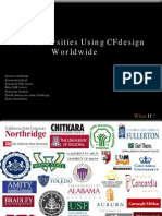 Few Universities Using Cfdesign Worldwide: What ?