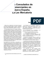 Los Consulados de Comerciantes en Nueva España. La Lex Mercatoria