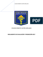 Colegio Ernesto Castro Arellano: Reglamento de Evaluación Y Promoción 2017