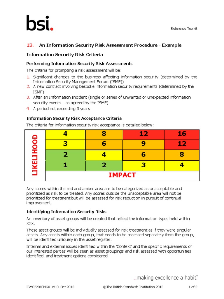 case study information security risk assessment
