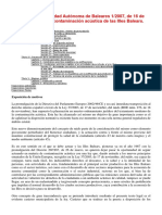 Ley 1_2007,(Contaminación Acústica en Baleares)
