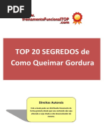 eBook Gratis Top 20 Técnicas Secretas Para Queimar Gordura
