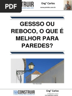 Gesso Ou Reboco, o Que é Melhor Para Paredes