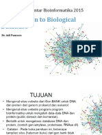 2015 Slide 1 Introduction Bioinformatics