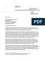 Ivanka Trump Brand (IT Operations, LLC) Response Letter To U.S. House Judiciary Ranking Member Conyers 05.17.2017