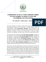 Communique of the 31st Extra-Ordinary IGAD Summit on South Sudan